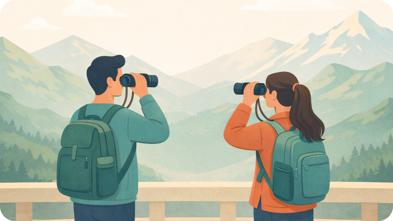 Looking into the distance