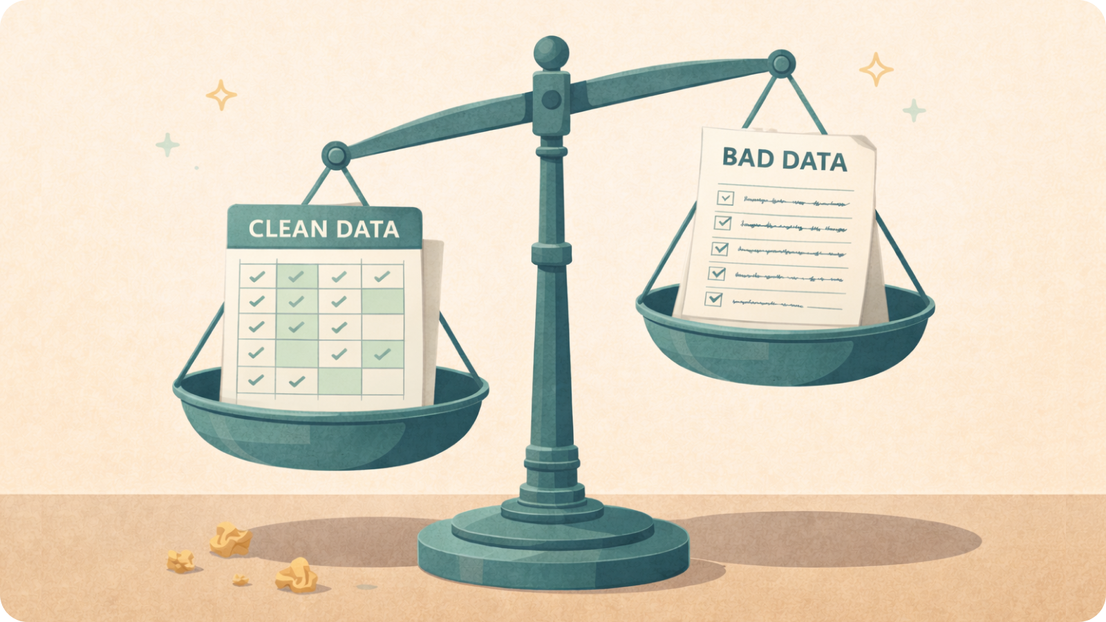 Clean data vs Bad data