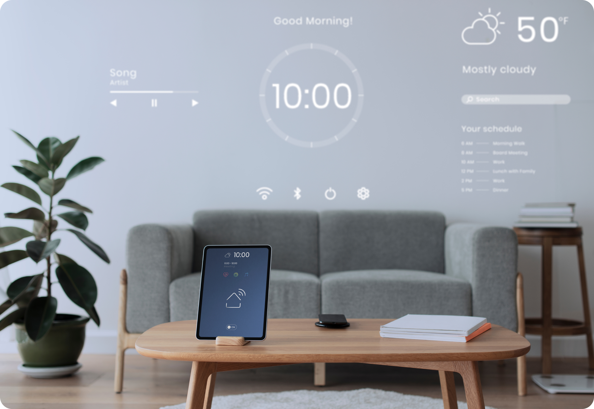 A photo of a smart home