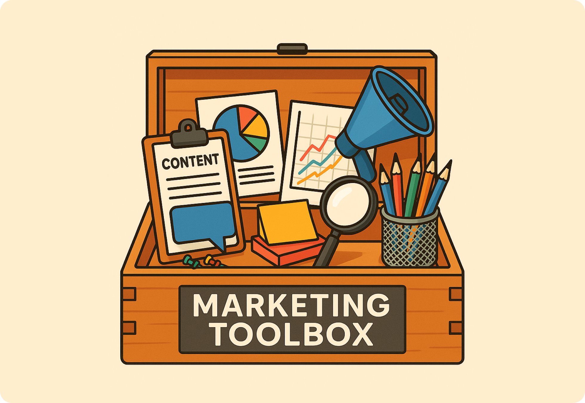 A marketing tool box image